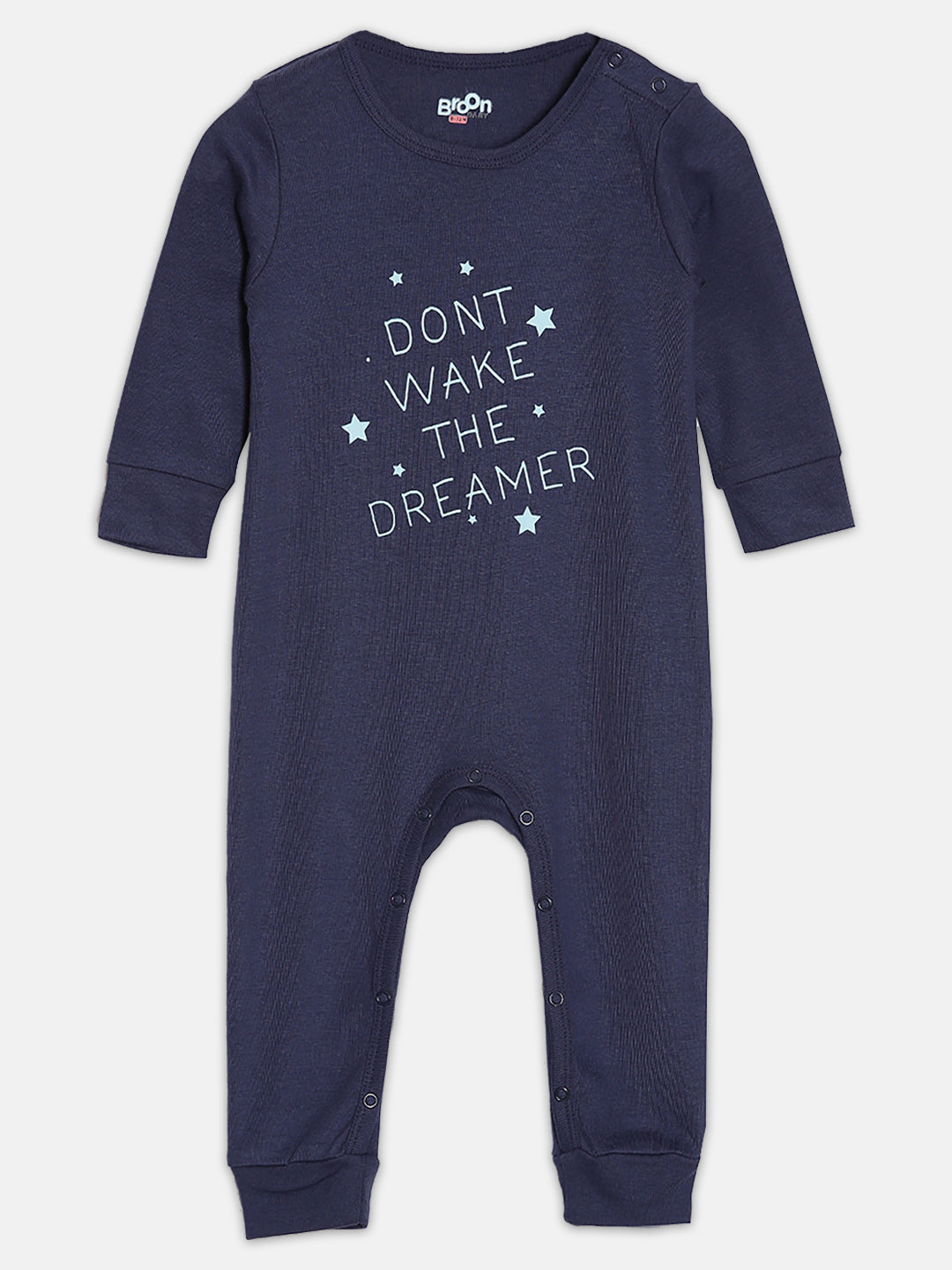 Broon Infant Baby Organic Cotton Full Sleeve Sleepsuit