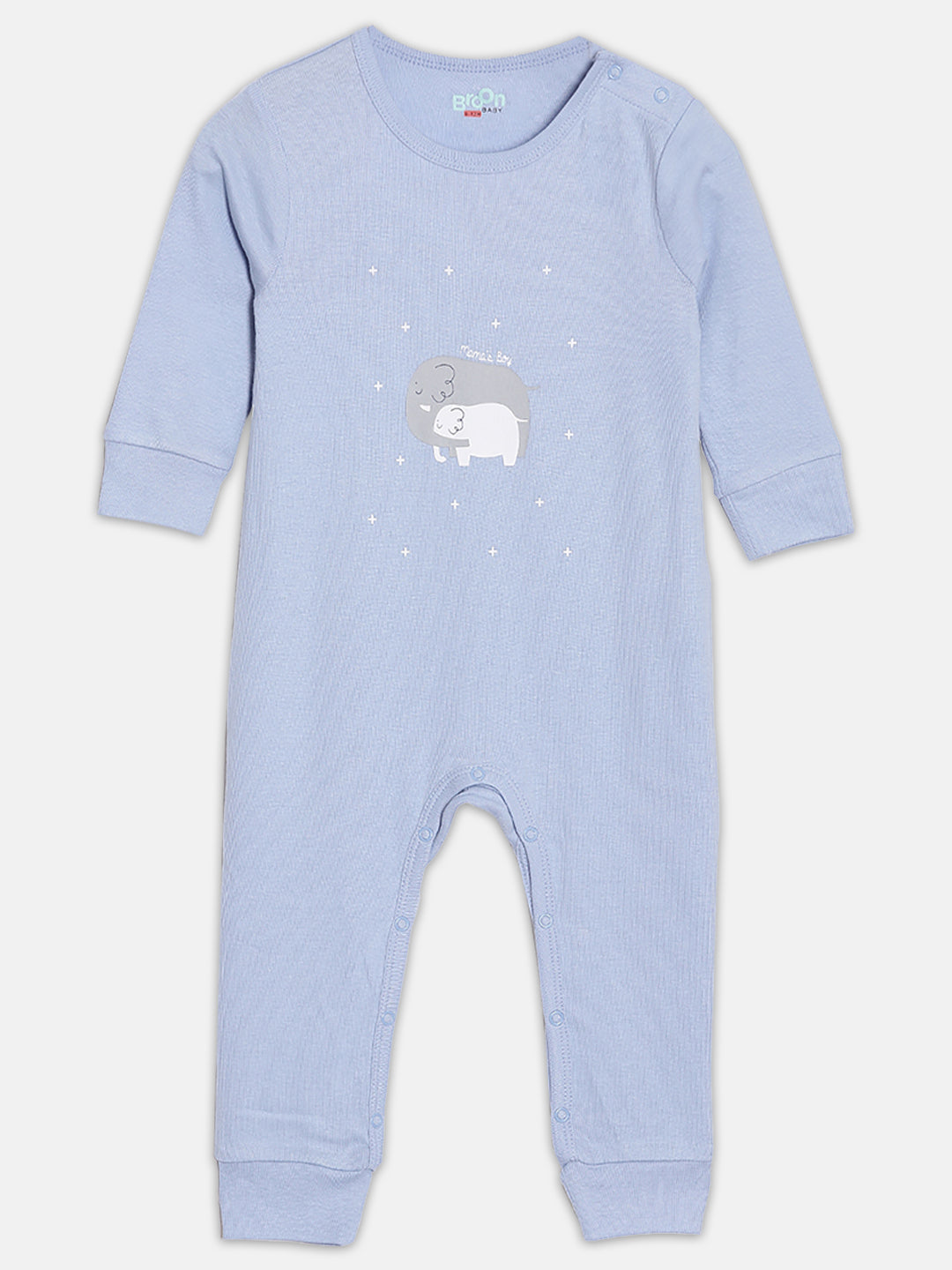 Broon Infant Baby Organic Cotton Full Sleeve Sleepsuit