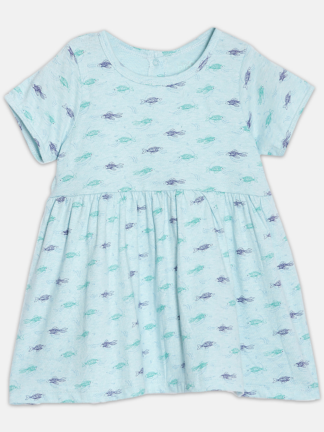 Broon Infant Baby Organic Cotton Short Sleeve Girls Dress