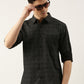 Men Black Printed Pure Cotton Full Sleeve Casual Shirt