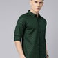 Men Dark Green Printed Pure Cotton Full Sleeve Casual Shirt