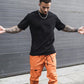 Broon Men Black Printed Round Neck T-Shirt