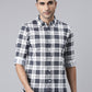 Men White Printed Pure Cotton Full Sleeve Casual Shirt
