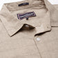 Men Beige Printed Pure Cotton Full Sleeve Casual Shirt