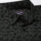 Men Black Printed Pure Cotton Full Sleeve Casual Shirt