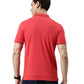 Men Solid Polo Collar Red T-shirt