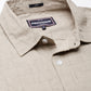 Men Beige Printed Pure Cotton Full Sleeve Casual Shirt