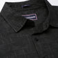Men Black Printed Pure Cotton Full Sleeve Casual Shirt