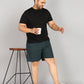 Men Plus Size Black Printed Boxer