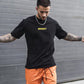Broon Men Black Printed Round Neck T-Shirt