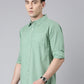 Green printed Pure Cotton Full Sleeve Shirt