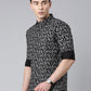 Black printed Pure Cotton Full Sleeve Shirt