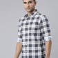 Men White Printed Pure Cotton Full Sleeve Casual Shirt