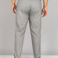 Men Plus Size Grey Printed Pyjama