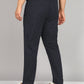 Men Plus Size Navy Blue Printed Pyjama