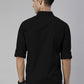 Men's Black and White Solid Full Sleeve Slim Fit Casual Shirts Pack of 2