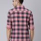 Men Pink Printed Pure Cotton Full Sleeve Casual Shirt