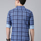 Blue Checkered Pure Cotton Full Sleeve Shirt