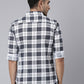 Men White Printed Pure Cotton Full Sleeve Casual Shirt