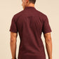 JOVEN Men Maroon Printed Casual Lycra Shirt ( No Returns )
