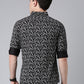 Black printed Pure Cotton Full Sleeve Shirt