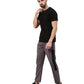 Solid Men Grey Track Pants