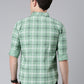 Green Checked Pure Cotton Full Sleeve Shirt
