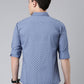 Blue printed Pure Cotton Full Sleeve Shirt