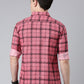 Pink Checkered Pure Cotton Full Sleeve Shirt