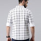 White Checked Pure Cotton Casual Full Sleeve Shirt