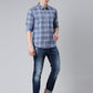 Blue Checked Pure Cotton Full Sleeve Shirt