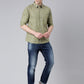 Green printed Pure Cotton Full Sleeve Shirt