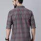 Grey Checked Pure Cotton Full Sleeve Shirt