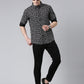 Black printed Pure Cotton Full Sleeve Shirt