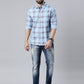 Blue Checked Pure Cotton Full Sleeve Shirt