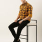 Men Yellow Printed Pure Cotton Full Sleeve Casual Shirt