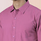 BROON Men Pink Printed Full Sleeve Casual Shirt