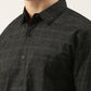 Men Black Printed Pure Cotton Full Sleeve Casual Shirt