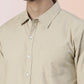 BROON Men Ivory Printed Full Sleeve Casual Shirt