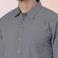 BROON Men Grey Printed Full Sleeve Casual Shirt