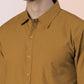 BROON Men Beige Printed Full Sleeve Casual Shirt