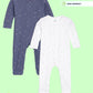 Broon Infant Baby Organic Cotton Full Sleeve Sleepsuit