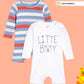 Broon Infant Baby Organic Cotton Full Sleeve Rompers