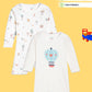 Broon Infant Baby Organic Cotton Full Sleeve Rompers