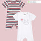Broon Infant Baby Organic Cotton Short Sleeve Rompers