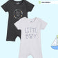 Broon Infant Baby Organic Cotton Short Sleeve Rompers