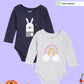 Broon Infant Baby Organic Cotton Short Sleeve Rompers