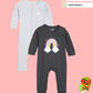 Broon Infant Baby Organic Cotton Full Sleeve Sleepsuit