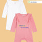 Broon Infant Baby Organic Cotton Full Sleeve Rompers