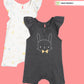 Broon Infant Baby Organic Cotton Short Sleeve Rompers